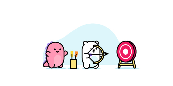 Illustration about reaching your language goals